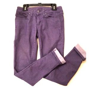 Prana purple stretchy jeans,